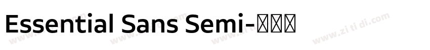 Essential Sans Semi字体转换 Essential Sans Semi字体转换